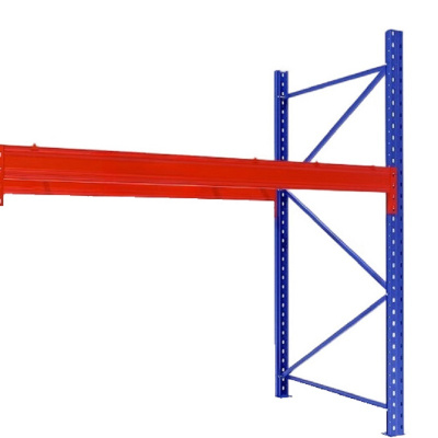 臻远 ZY4121435重型货架仓储高位货架单层称重3000kg 蓝橘色副架1层