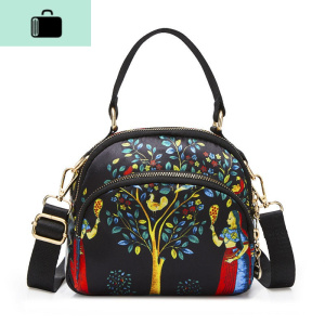 中年妈妈包手拎小布包尼龙单肩牛津布斜挎包手提包女小包三层防水NEW LAKE女斜挎包