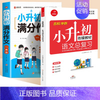 [2本]小升初满分作文+语文总复习 小学通用 [正版]2024小升初满分作文大全人教版 小学生作文书大全小学三四五六年级