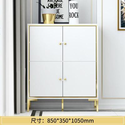 后现代餐边柜北欧简约现代餐厅轻奢客厅小户型窄储物柜超薄茶水柜