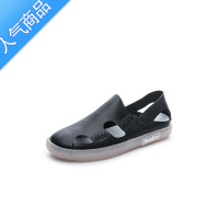 SUNTEK夏季镂空凉鞋透气两穿牛筋软底乐福鞋平底单鞋女防滑森女鞋子
