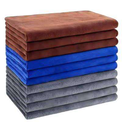 点途 DT-20 洗车毛巾擦玻璃抹布35*75cm 蓝/咖/灰色