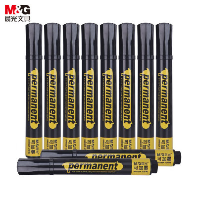 晨光 M&G 可加墨记号笔 APM26302 2.0mm (黑色) 10支/盒 1支