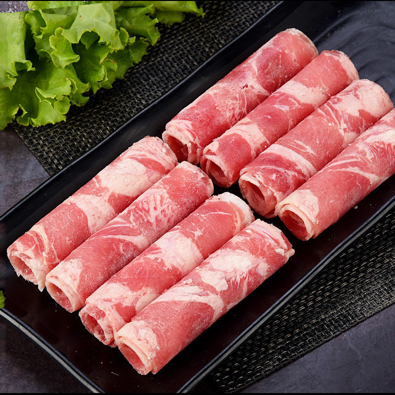 牛肉卷现切批发价微调羊肉片羔羊火锅非内蒙古清真 精选鸭肉卷4斤装()