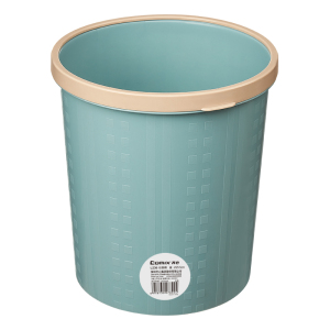 齐心(COMIX) L236 φ25.5cm 压圈塑料垃圾桶 (计价单位:个) 蓝