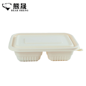 熊晟 一次性可降解餐盒 500ml 300个/箱