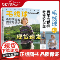 毛线球43 色彩满溢的费尔岛编织 毛线球编织书毛线手工编织毛衣教程书新款儿童毛衣编织大全 钩针钩织图解书初学者花样大全H