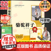 正版原著 骆驼祥子 七年级下名著阅读课程化丛书升级版人教版人民教育出版社必 读7下初一语文教材课外阅读书籍七下读物老舍
