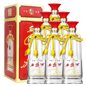 西凤酒 55度 双耳西凤 凤香型白酒 500mlx6瓶