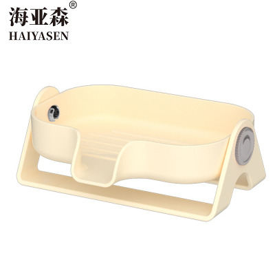 海亚森 TK-5101 导流式双层沥水皂盒 (计价单位:个)奶油白