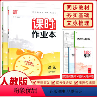 [正版]2024春通城学典课时作业本五年级语文数学下册人教版通成学典5年级下福建少年儿童出版社 单元期中期末测评考试卷