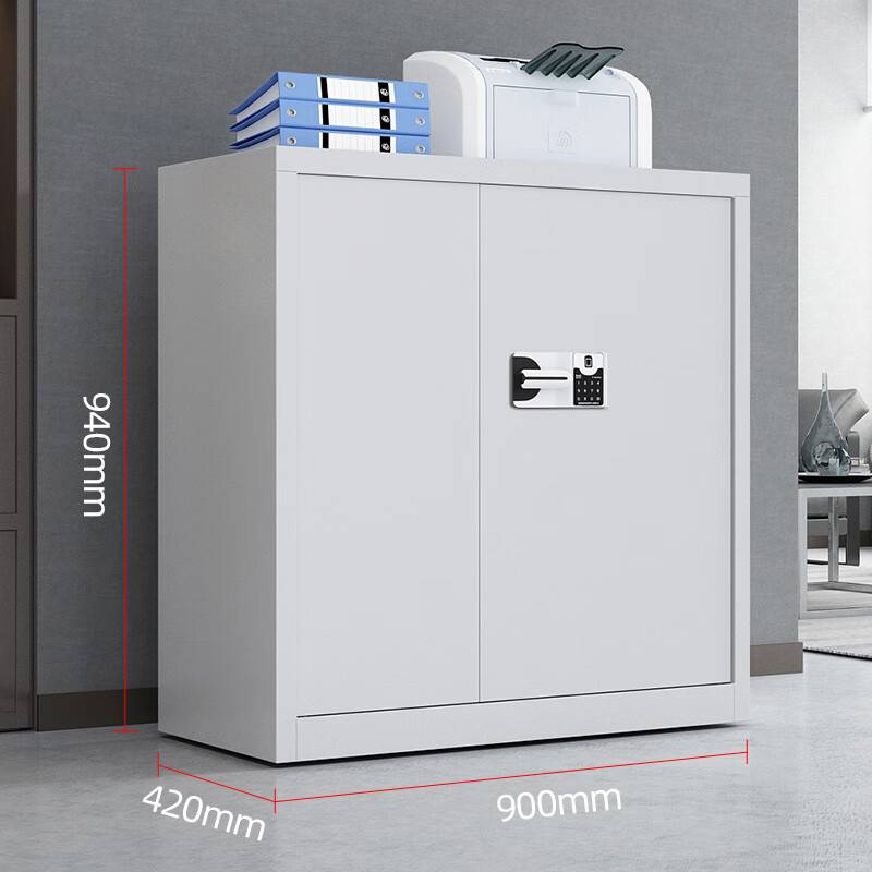 钢制电子保密柜文件柜办公财务档案资料柜国保锁铁皮矮柜