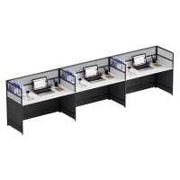 中豫鑫泽 ZYXZ5031428 职员桌屏风工位职员办公桌 并排三人位