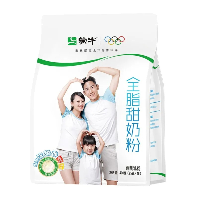 蒙牛全脂甜奶粉400g全家青少年学生上班族高钙营养牛奶粉冲泡