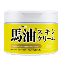 日本北海道Loshi马油面霜保湿补水滋润秋冬季马油膏防干裂滋养220g