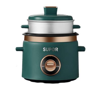 苏泊尔电饭煲小型家用1-2人老式复古蒸米带蒸笼微压多功能锅SF15B705A 705A复古绿 配蒸笼 1.5L