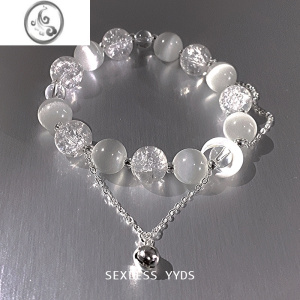 JiMiyyds 中式清冷风猫眼石手链女款轻奢小众精致高级感手串男生手饰 猫眼石手链