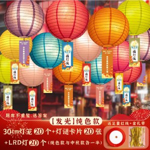 维诺亚新年猜灯谜灯笼新款元宵节古风装饰灯谜卡片字谜挂饰春节过年