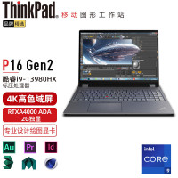 ThinkPad P16 (0CCD) 英特尔酷睿i9 16英寸高性能轻薄设计师工作站笔记本电脑 i9-13980HX 32G 1TB RTXA4000 12G 4K超清