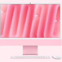 Apple/苹果AI电脑/2024款 iMac 24英寸粉色4.5K屏 M4(8+8核) 16G 256G一体式电脑 MWUG3CH/A