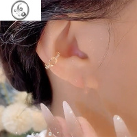 JiMi高级感法式耳夹女小众设计无耳洞镂空耳挂轻奢微镶个性耳骨夹耳饰