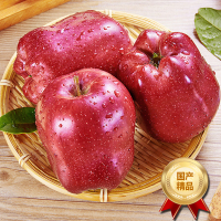 [熊猫鸟]甘肃花牛苹果蛇果甜美可口 净重4.5斤 大果 果径75-80mm 新鲜当季水果