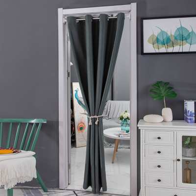 空调挡风防冷气家用闪电客免打孔隔断帘免安装帘厨房防油烟试衣间保暖军绿宽150高190cm赠75-115cm杆