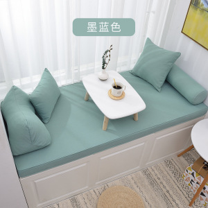 幸福派 简约纯色海绵飘窗垫加厚坐垫窗台垫定制海绵阳台垫子四季秋冬季沙发卡座榻榻米沙发垫坐垫支持定制定做春夏季乳胶飘窗垫