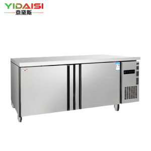 意黛斯商用冷藏冷冻双温保鲜工作台奶茶店操作台 大容量 厨房冰柜商用冰箱 YDS-ZLGZT-1.8S丨直冷双温款