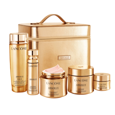 Lancome兰蔻5件套护肤套装兰蔻菁纯五件套三件玫瑰精臻颜面霜60ml臻颜眼霜20ml菁纯套