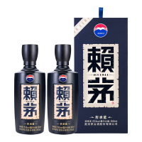 茅台 赖茅 传承蓝 酱香型 白酒 53度 500ml/盒×2 盒装单瓶装(賴茅)酱香型白酒