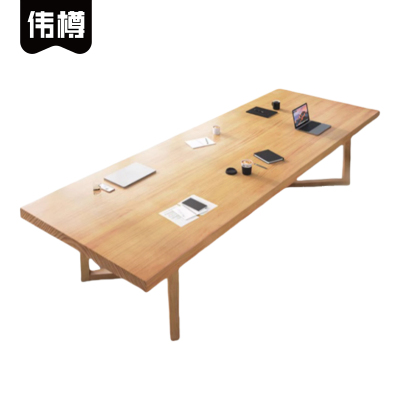 伟樽实木会议台160*70*75cm张
