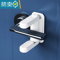 显彩防儿童开门器宝宝免打孔安全锁防盗锁扣防猫狗宠物门把手锁 双层防开门锁(1只装)房门安全扣