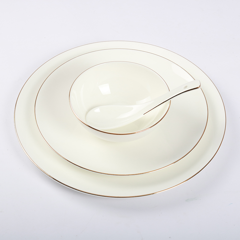 北国风光骨瓷摆台黄金线TS-BT套