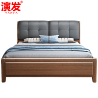 演发 实木床+床垫 1.5米 张