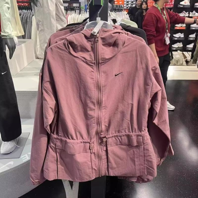 NIKE耐克连帽外套运动休闲舒适梭织女装夹克FN3670-208 D