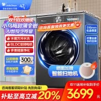 小天鹅(Little Swan)10KG滚筒洗衣机 全自动洗脱一体 小乌梅 超薄变频水魔方1.1洗净比TG100SC83