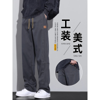 高街百搭工装裤男士直筒宽松美式潮牌男生休闲阔腿长裤男