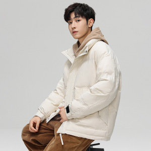 冬季新款立领百搭面包服外套加厚保暖可二开潮牌羽绒服男外套