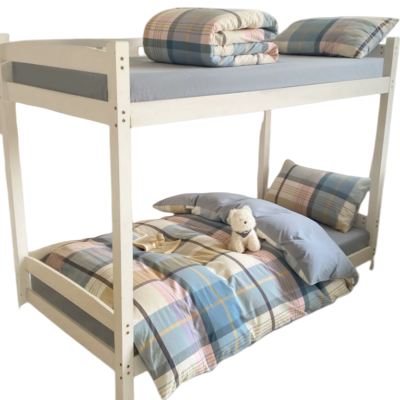 铭思沃床笠款四件套1.5*2.0m床 黄蓝格 套