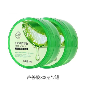 千纤草芦荟胶面霜凝胶补水保湿晒后呵护面膜搭档护肤
