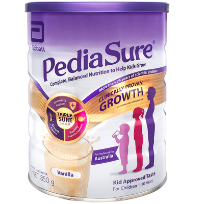 Abbott澳版雅培小安素营养粉特殊配方奶粉香草味（1-10岁）850g/罐