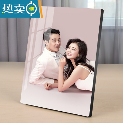 敬平洗照片做成相框挂墙大韩水晶婚纱照相片放大儿童摆台加定制九宫格 大韩水晶(满屏) 16寸 (挂墙)