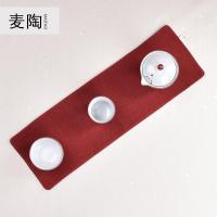 美帮汇茶桌布禅意布艺茶席 麻布中式茶布桌旗长方形台布棉麻色中国风