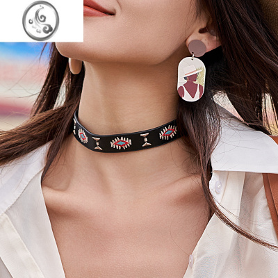 JiMi原创复古设计师款项饰波西米亚度假风项链欧美百搭项圈女