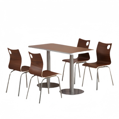 攸形餐桌一桌四椅120*60*75cm套