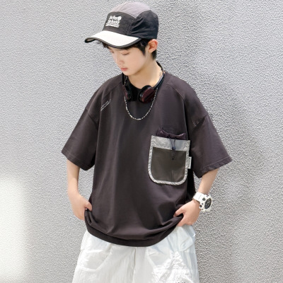 童装男童短袖T恤夏装2026新款夏季中大童男孩夏款上衣儿童潮T