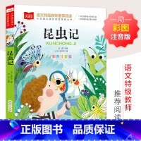昆虫记 [正版]法布尔昆虫记彩图注音版二年级必课外阅读书儿童科普读物故事书大语文老师小学生经典书目带拼音的一二三年级上下