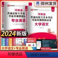 [专业英语+大学语文]2试卷 河南省 [正版]新版2024河南专升本历年真题模拟试卷英语高数管理学教育学心理学生理病理大