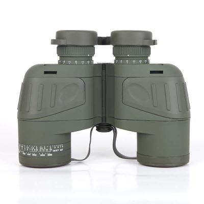 户外装备 望远镜10x50双筒望远镜 带测距罗盘分划板 如图 10x50